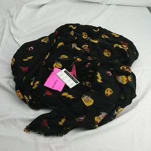 Betsey Johnson oversized emoji wrap